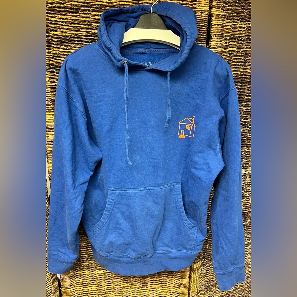 Harry Styles- Blue Hoodie, Orange House Design, Love On Tour 22, Medium‎